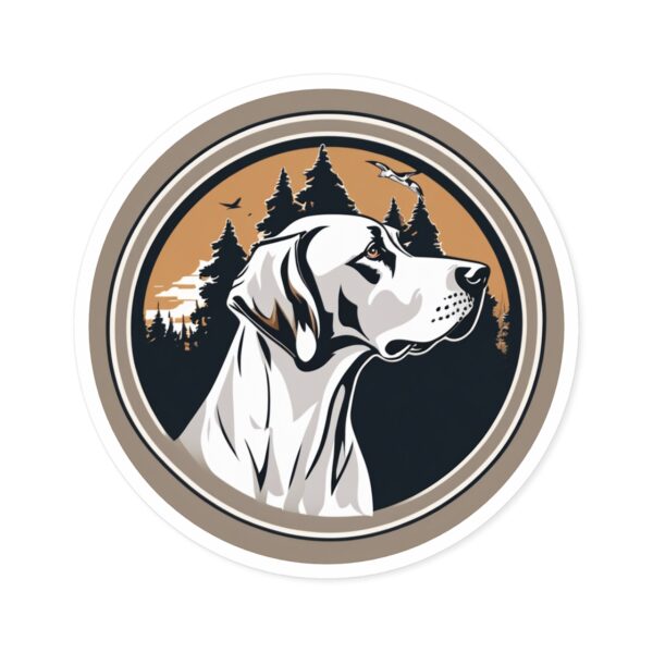 Bird Dog Round Sticker