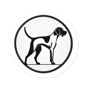 Bird Dog Round Sticker
