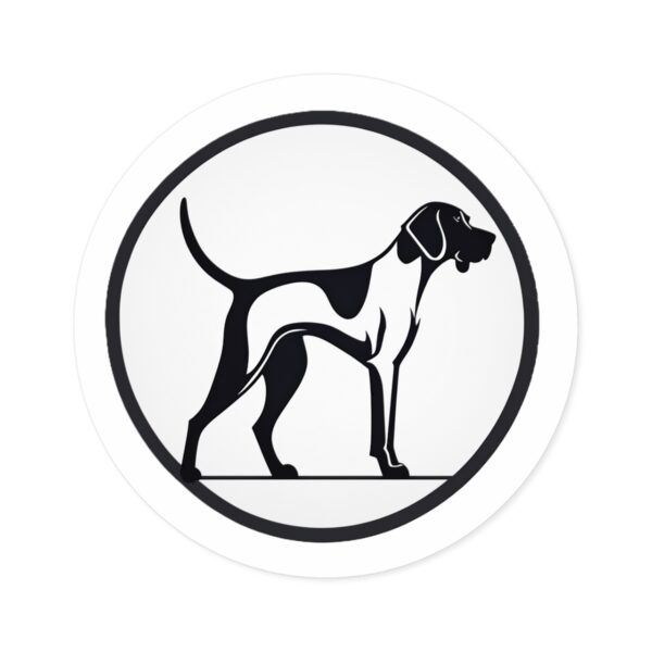 Bird Dog Round Sticker